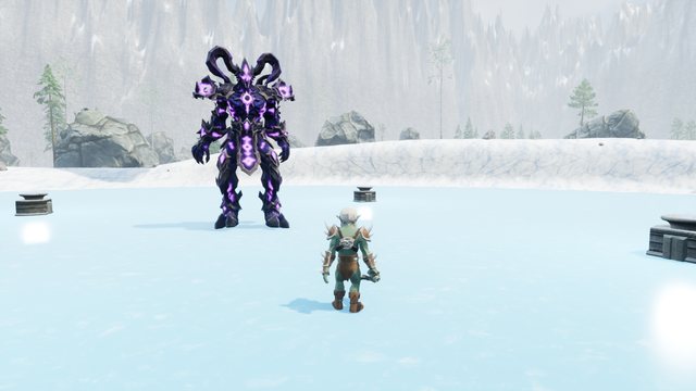 Morvhal, el Sin Estrellas, sobre el hielo del Lago Helado